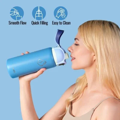 Buzio Pop Up Series Water Bottle 1L - Blue